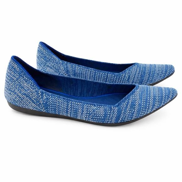 Rothy’s The Point Ballet Flat Indigo Heather Women's Size 6 - Picture 2 of 5